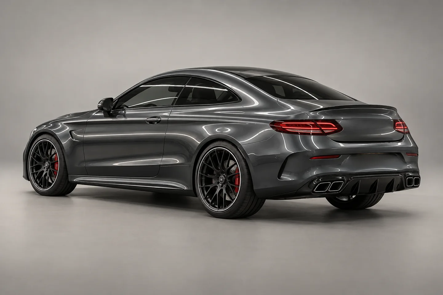 Mercedes-AMG C63 coupe — иллюстрация автомобиля для концепта